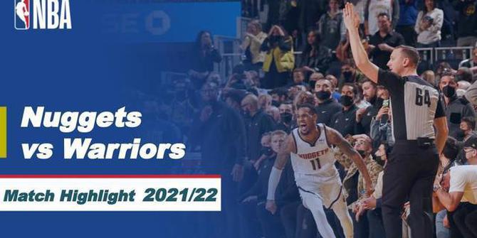 VIDEO: Highlights NBA, Denver Nuggets Permalukan Golden State Warriors di Kandangnya 117-116