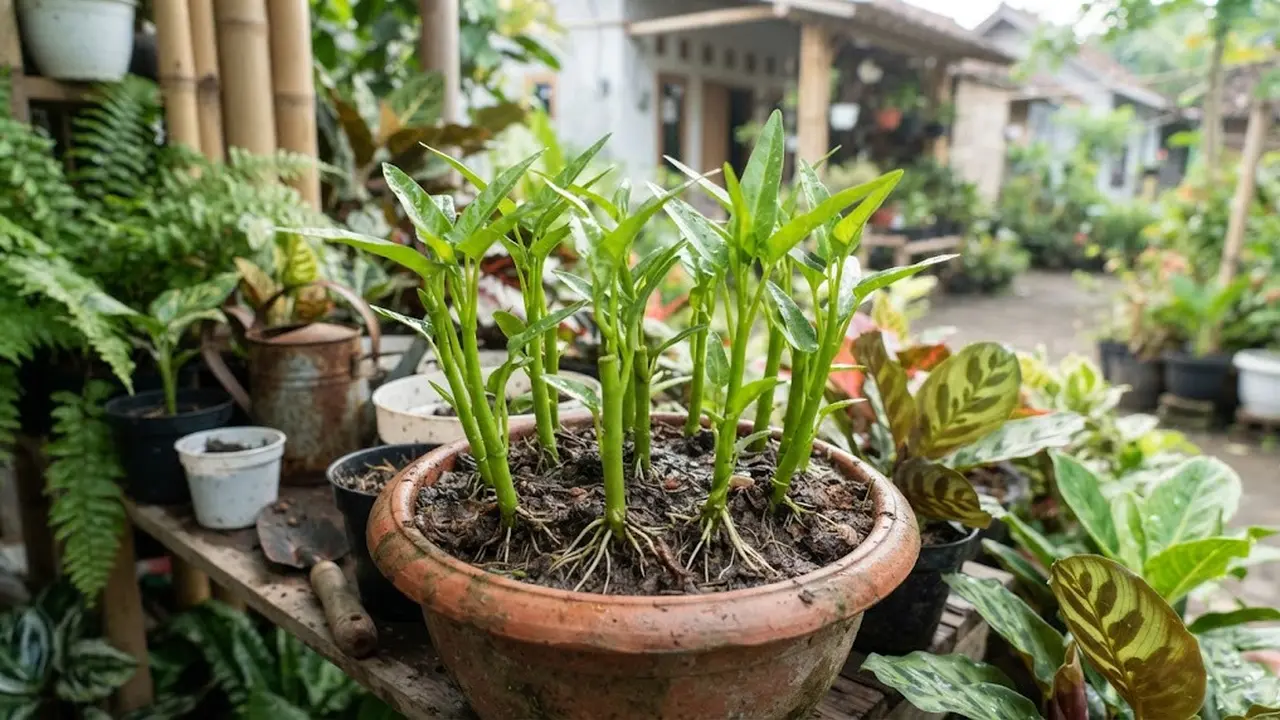 Cara Membuat Kangkung Tumbuh Kembali dari Potongan Batang