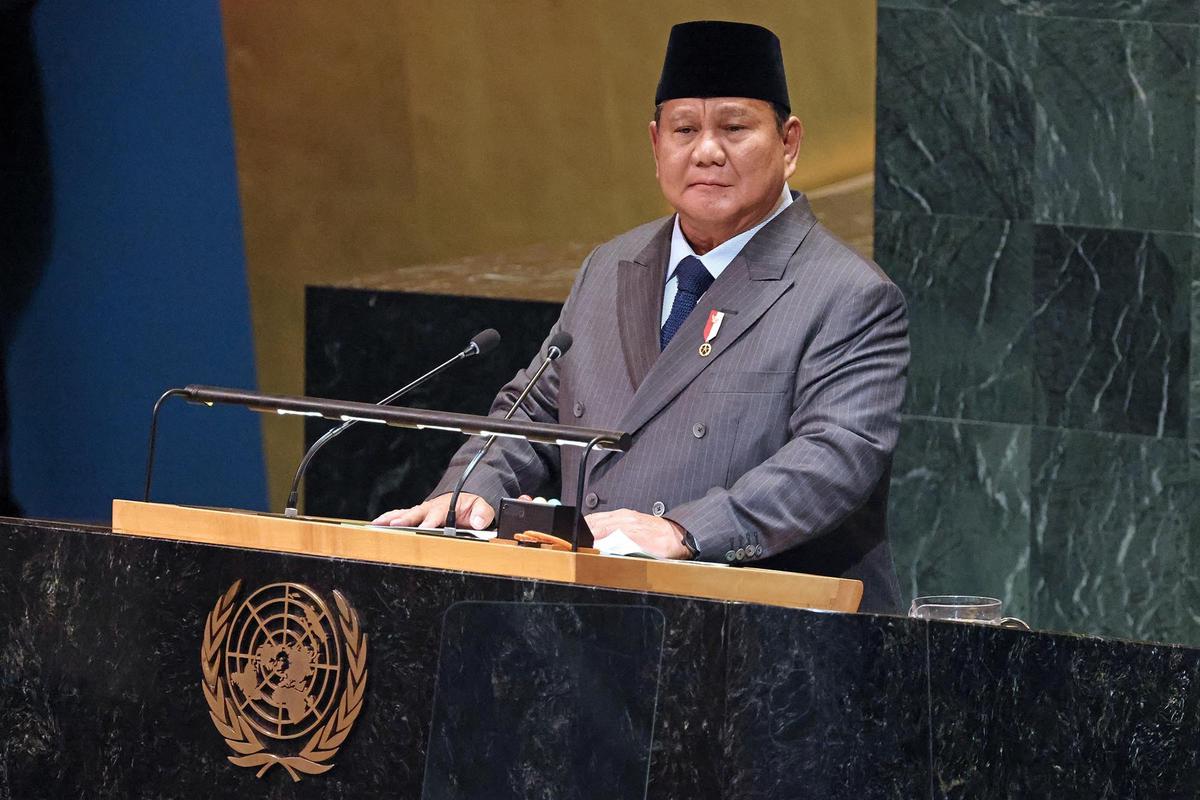 FOTO: Momen Perdana Presiden Prabowo Berpidato di Sidang Umum PBB