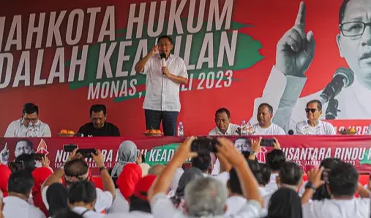 Pidato ini disampaikan dalam acara bertajuk ‘Temu Kangen Anas Urbaningrum’ itu menjadi polemik.