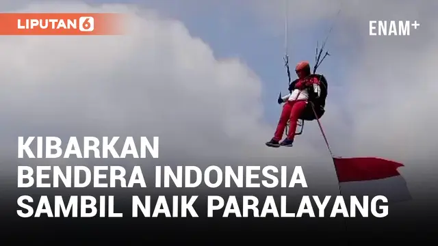 Sambut Kemerdekaan, Guru di Subang Kibarkan Bendera Indonesia di Udara