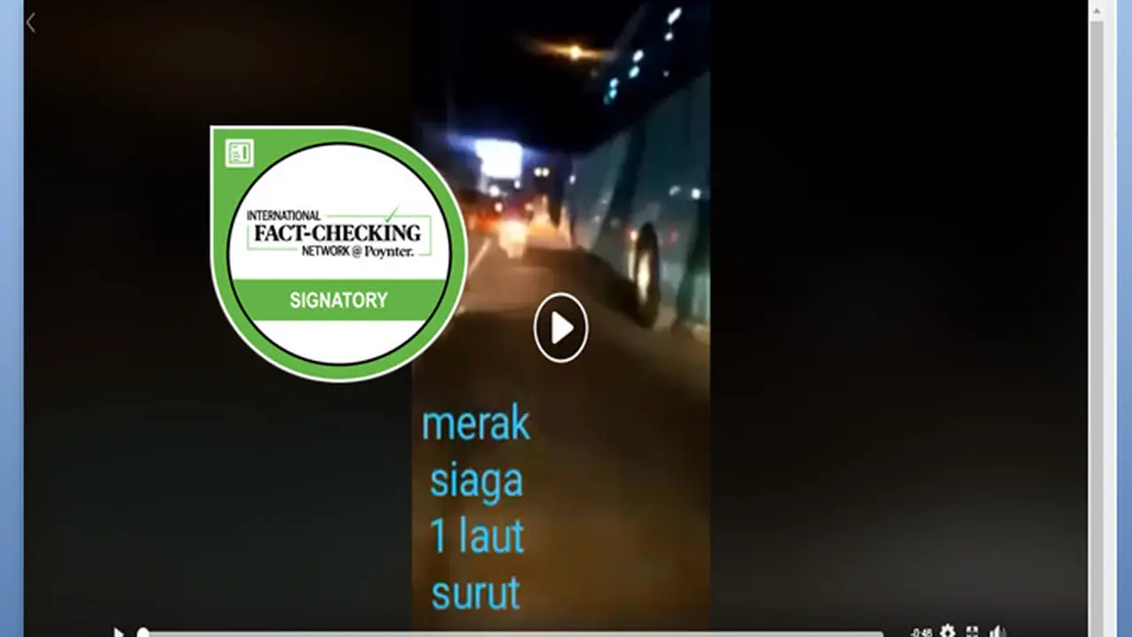 [Cek Fakta] Hoaks Air Laut Pelabuhan Merak Surut