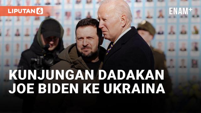 PRESIDEN JOE BIDEN MENDADAK KE UKRAINA TEMUI PRESIDEN VOLODYMYR ZELENSKYY, ADA APA?