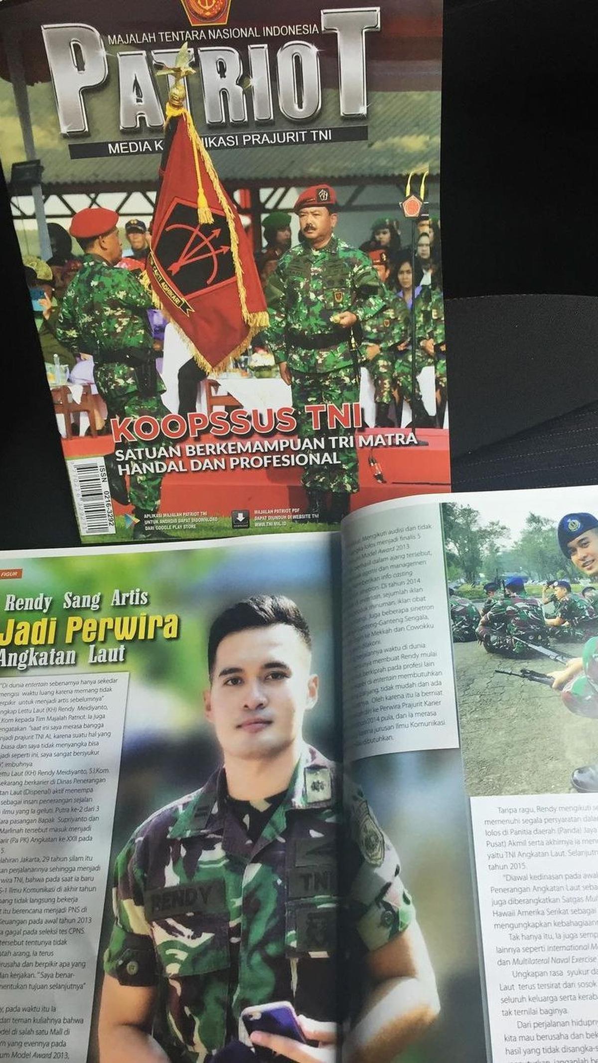 Terpilih untuk Dimuat di Majalah Patriot dan Puspen TNI <br>