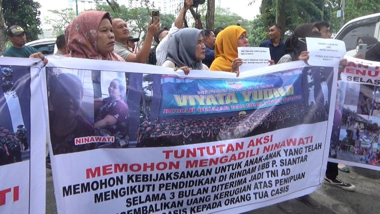 orang tua demo ditipu masuk TNI
