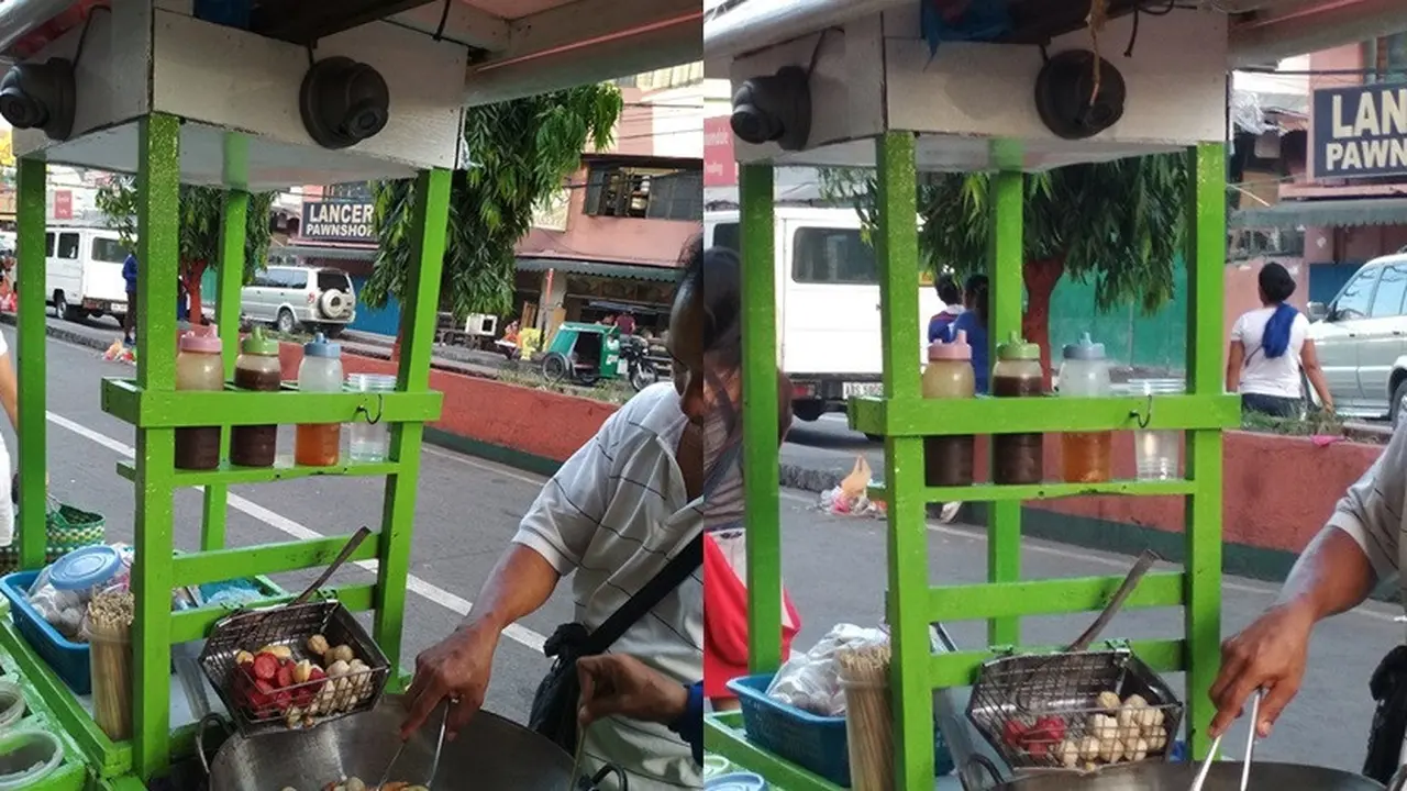 gerobak gorengan dipasang CCTV