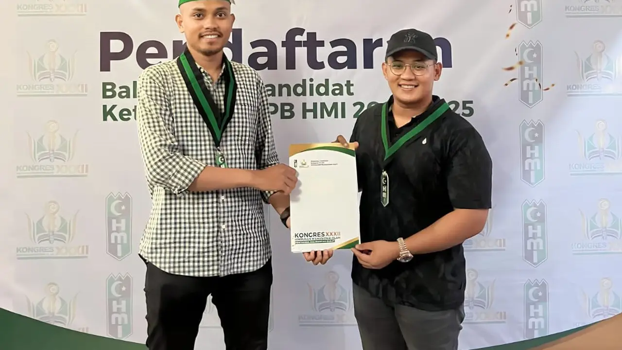 Nurdin Ardalepa secara resmi mendaftarkan diri menjadi Calon Ketua Umum PB HMI periode 2023-2025. (Istimewa)