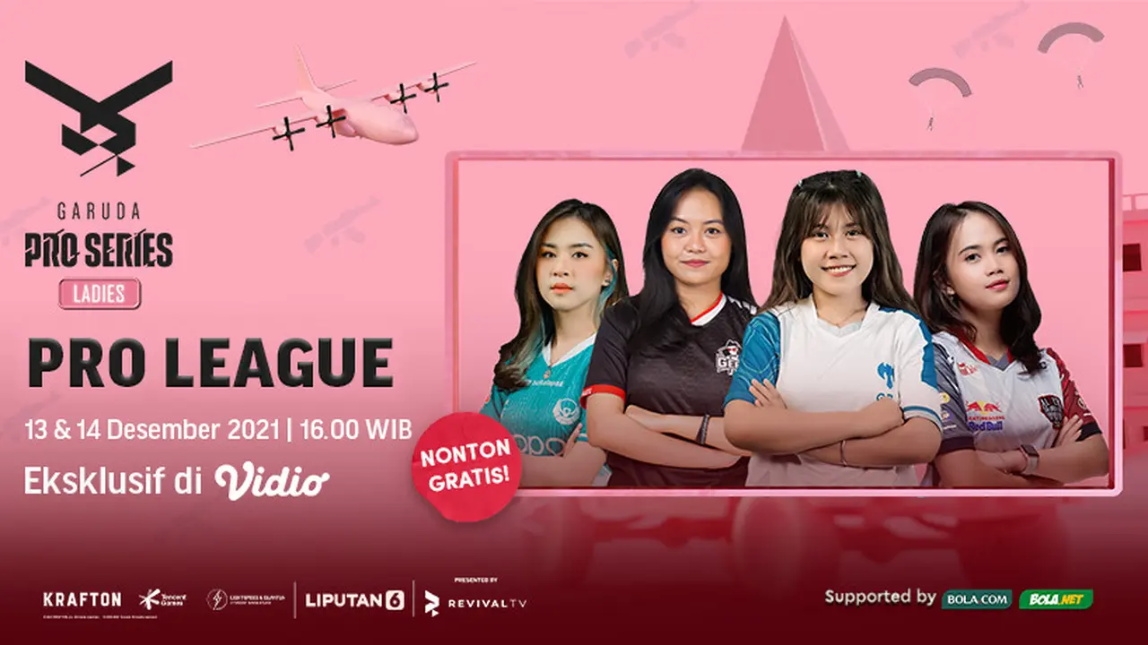 Sedang Berlangsung, Live Streaming Pertandingan Garuda Pro Series Ladies League Season 0 di Vidio Akhir Pekan Ini