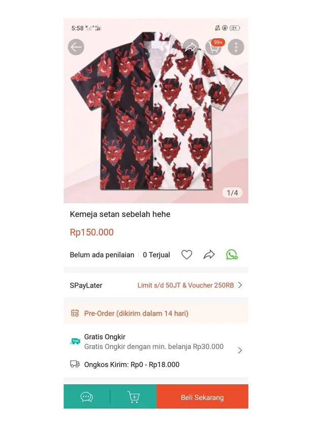 6 Kemeja Ini Motifnya Anti-mainstream Banget, Nyeleneh