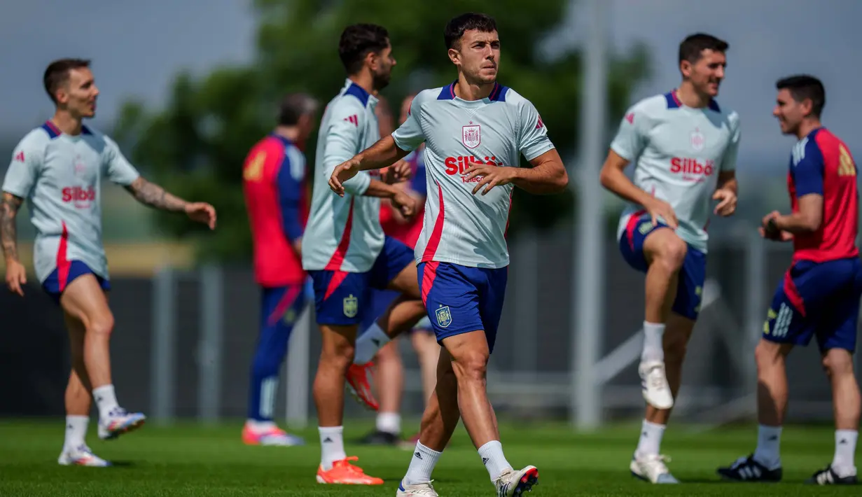 Laga Spanyol melawan Georgia akan digelar di Cologne Stadium, Jerman. (AP Photo/Manu Fernandez)