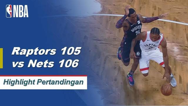 D'Angelo Russell mencetak 29 poin dan lima rebound ketika Brooklyn Nets mengalahkan Toronto Raptors pada perpanjangan waktu, 106-105.