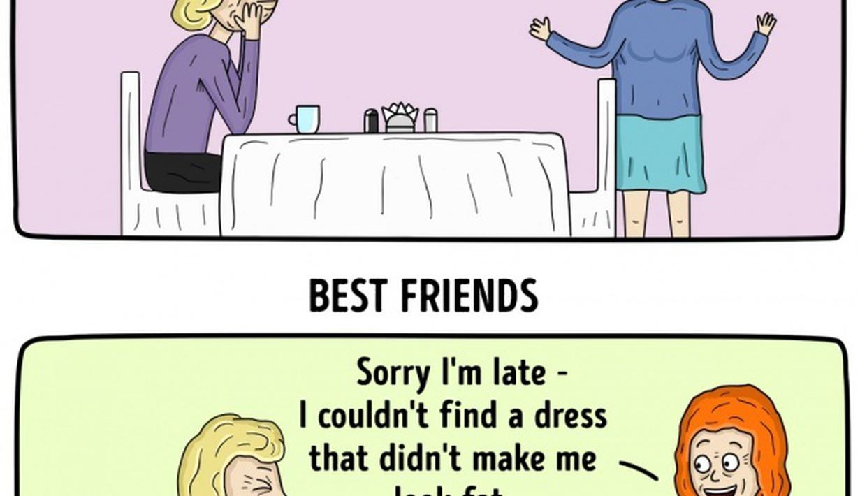  Komik  Lucu  Bedanya Teman Biasa Vs Sahabat  Karib Fashion 