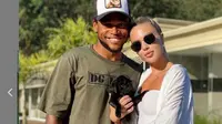 Luiz Adriano dan kekasih barunya, Katya Dorozhko (Instagram)