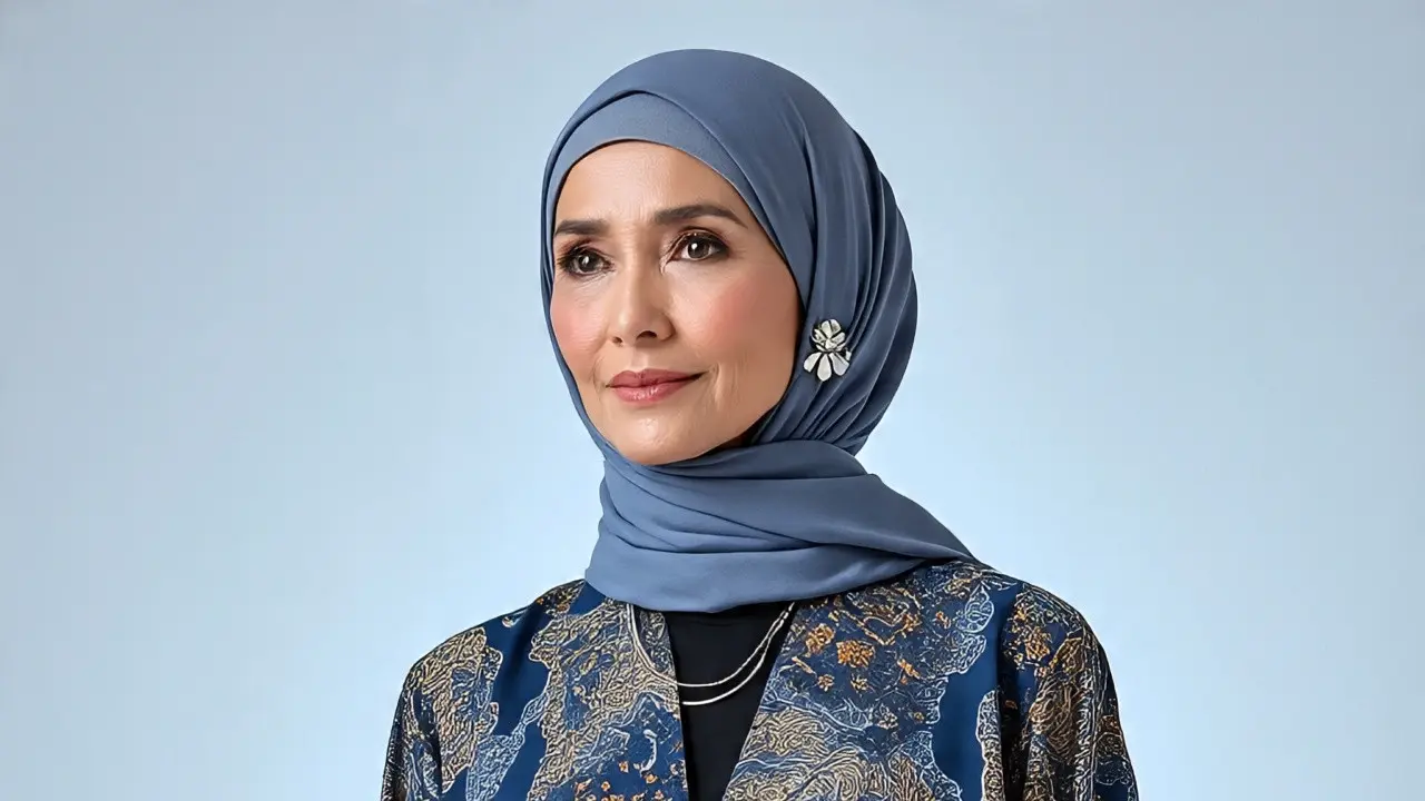 Model Cardigan Batik untuk Kondangan dan Acara Resmi Ibu-ibu Usia 50 Tahunan (Foto: Meta AI)