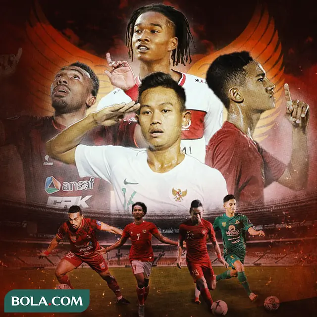 Timnas Indonesia - Ilustrasi Marselino Ferdinan, Ronaldo Kwateh, Sani Rizki, Terens Puhiri