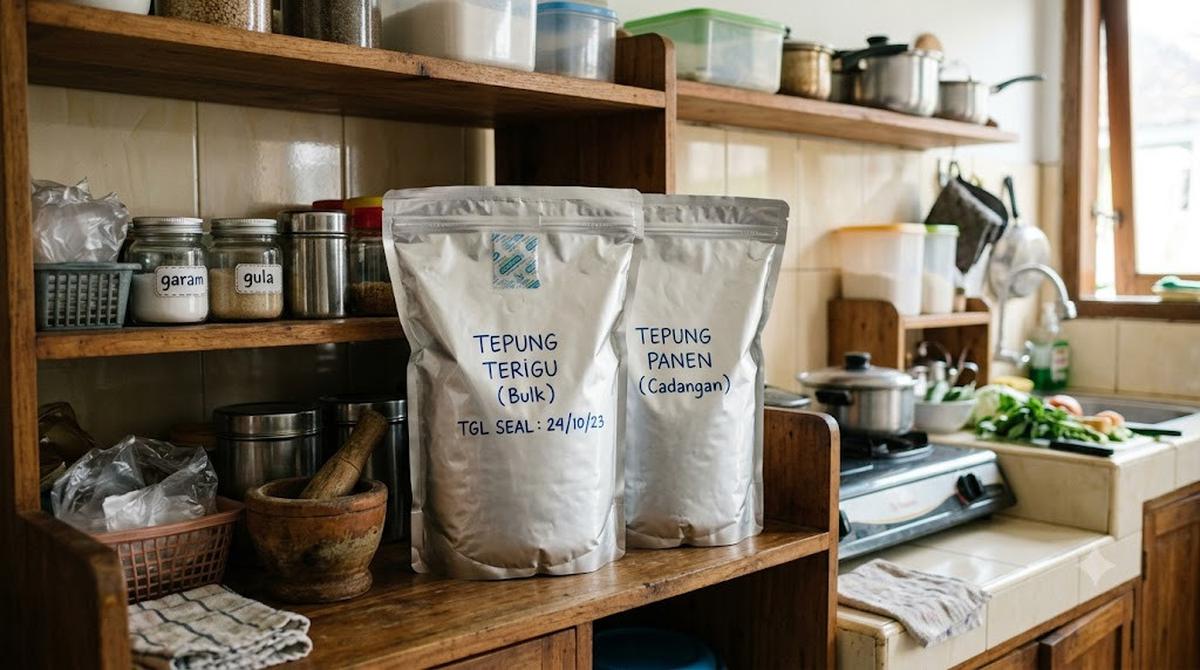 Tempat Menyimpan Tepung Agar Tidak Berkutu