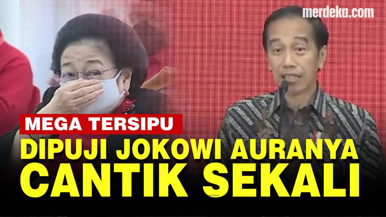 VIDEO: Momen Megawati Tersipu Malu Dipuji Jokowi Cantik dan Kharismatik