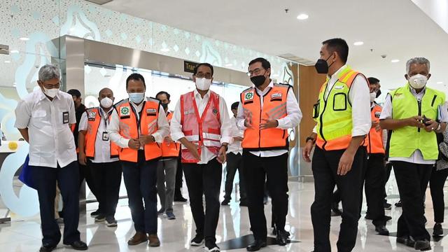 Menteri Perhubungan Budi Karya Sumadi di bandara Kertajati Majalengka, Jawa Barat. (Dok Kemenhub)