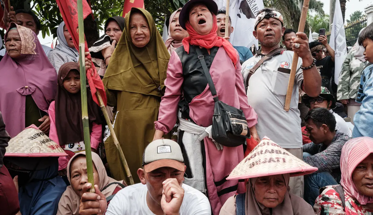 Mereka juga menilai pemerintah gagal dalam melaksanakan reformasi agraria. (Yasuyoshi CHIBA/AFP)