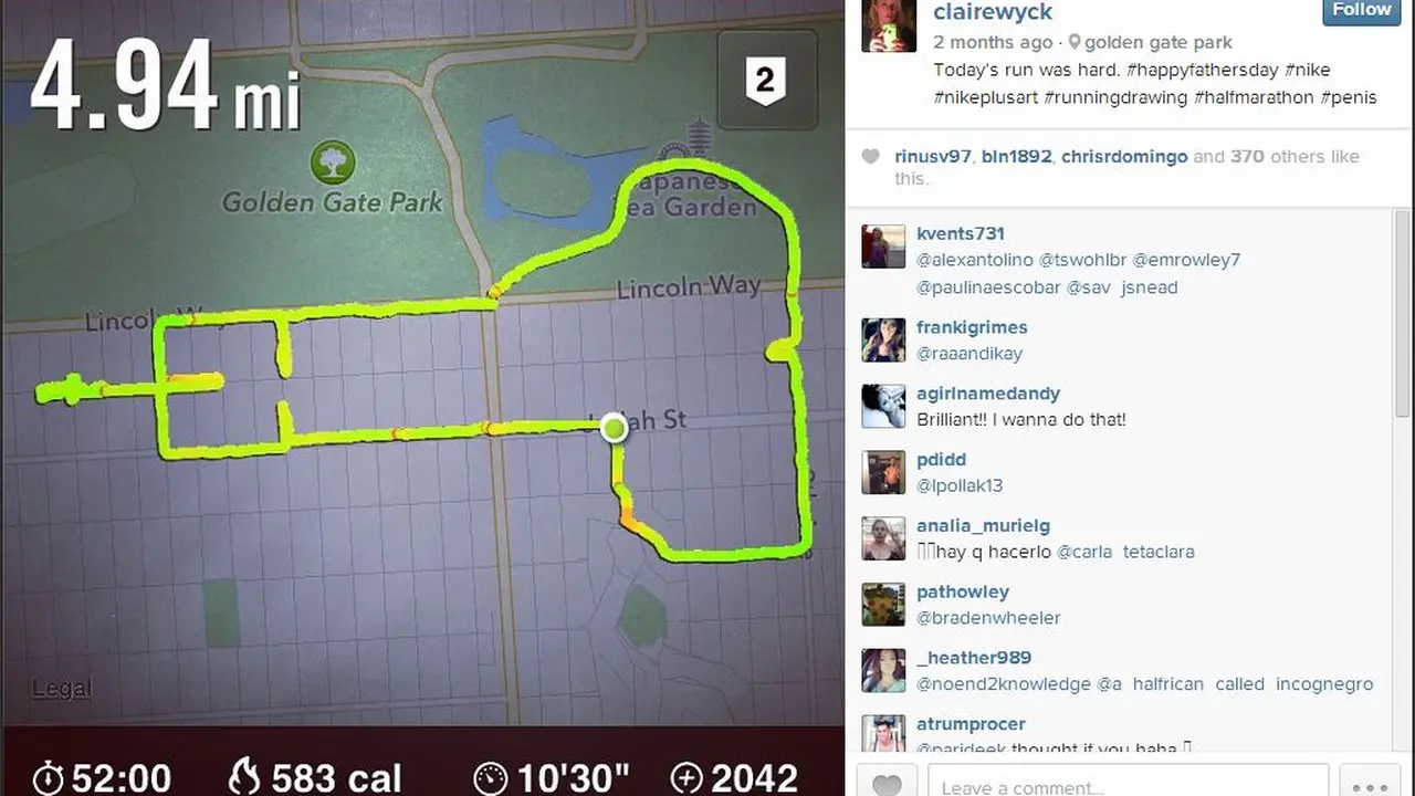 Unik, Wanita Ini Gambar Kelamin Pria Pakai Aplikasi Joging