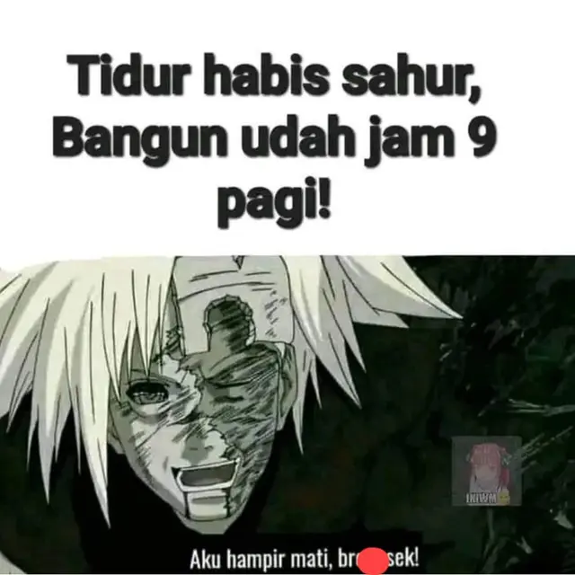 6 Meme Tidur Setelah Sahur Ini Sering Dialami, Bikin Angguk Setuju