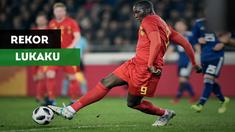 Striker Manchester United, Romelu Lukaku menjadi pencetak gol terbanyak Belgia sepanjang masa dengan 31 gol