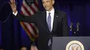 Di akhir pidatonya, Presiden Obama menitikan air mata kesedihannya sambil menyampaikan harapannya untuk Amerika Serikat. Ia berharap Tuhan akan selalu memberkati Amerika Serikat. (AFP/Bintang.com)