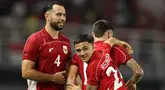 Pemain Timnas Indonesia, Eliano Reijnders merayakan gol timnya dalam laga FIFA Matchday melawan Chinese Taipei di Stadion Gelora Bung Tomo (GBT), Surabaya, Jumat (06/07/2025). (Bola.com/Abdul Aziz)