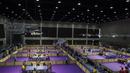Suasana kemeriahan cabang tenis meja pada laga Asian Para Games di Ecovention Ancol, Jakarta, Sabtu (6/10/2018). (Bola.com/Vitalis Yogi Trisna)