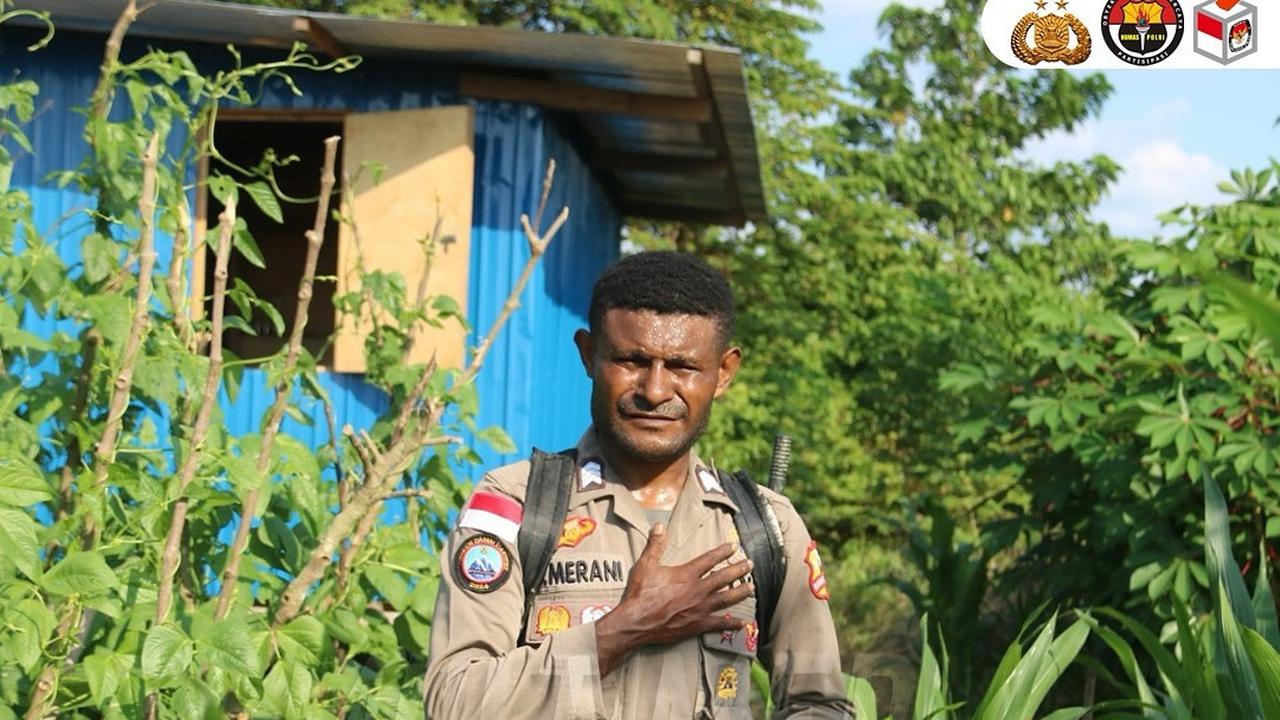 Brigpol Viktor Merani Menanam Berbagai Jenis Tanaman Pangan di Papua