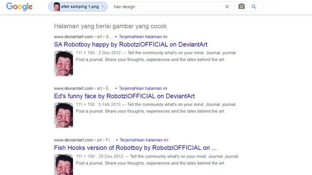 Hasil penelusuran Google Images