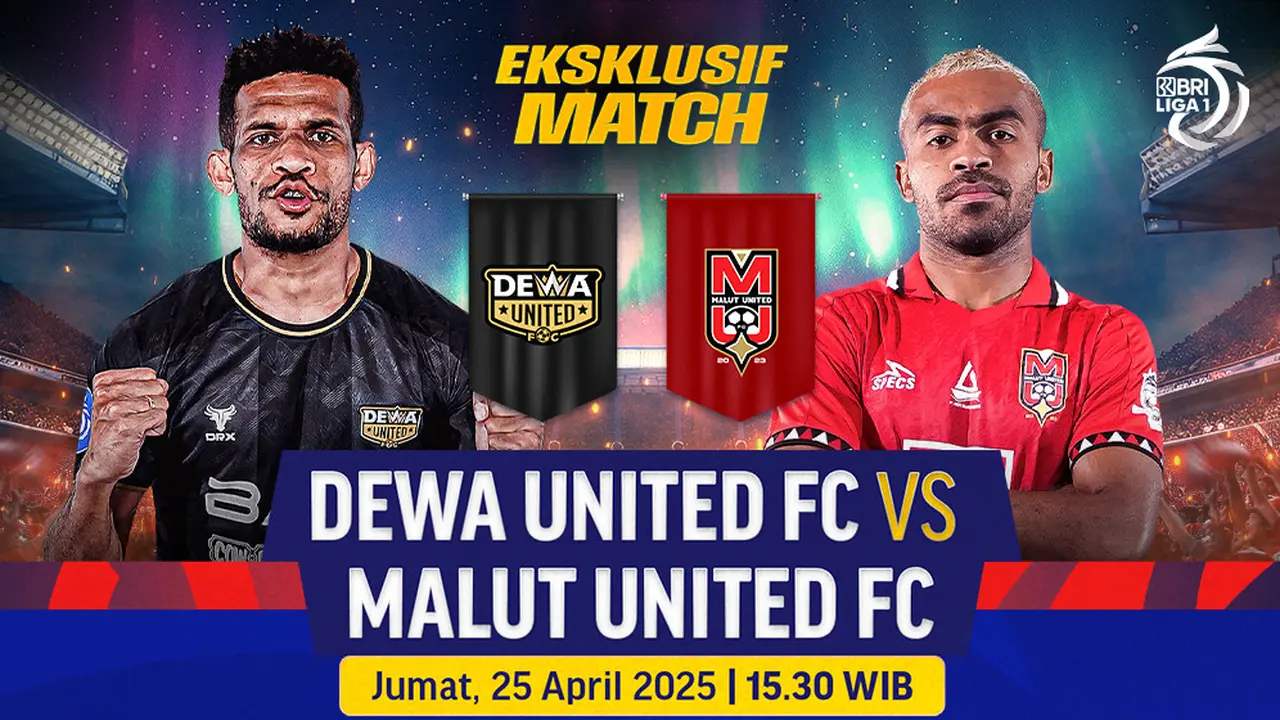 Saksikan Live Stream Eksklusif Match BRI Liga 1: Dewa United vs Malut United di Vidio