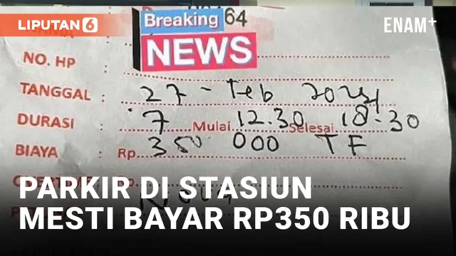 Viral, Pengunjung Harus Bayar Parkir Rp350 Ribu di Stasiun Yogyakarta