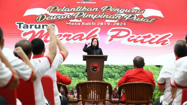 Puan Maharani Pimpin Pelantikan DPP Taruna Merah Putih