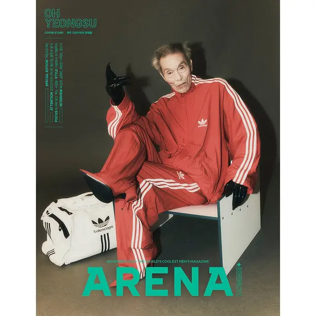 6 Gaya Keren Oh Young Soo Kakek Sultan di Squid Game Jadi Model Koleksi Adidas x Balenciaga di Usia 78 Tahun