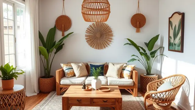 dekor rumah gaya bohemian (ilustrasi by qwen.ai)