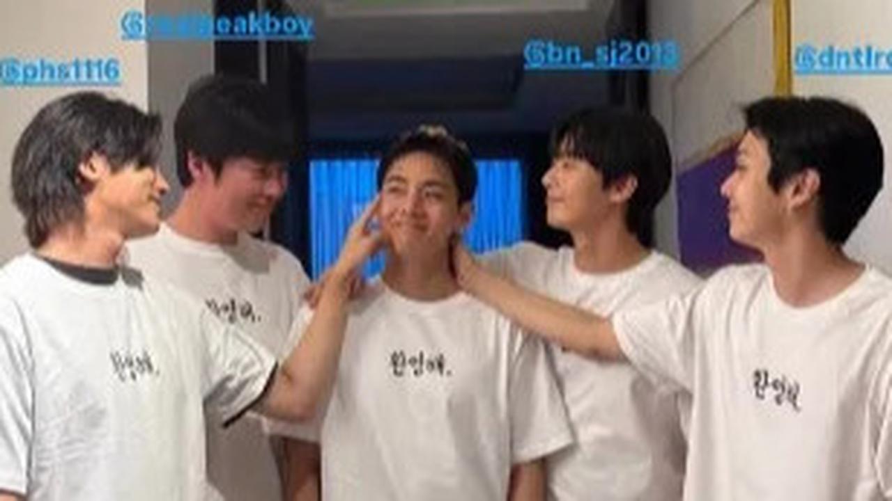 Momen V BTS Pulang Wamil, Wooga Squad Sambut Kepulangan Anak Kesayangan