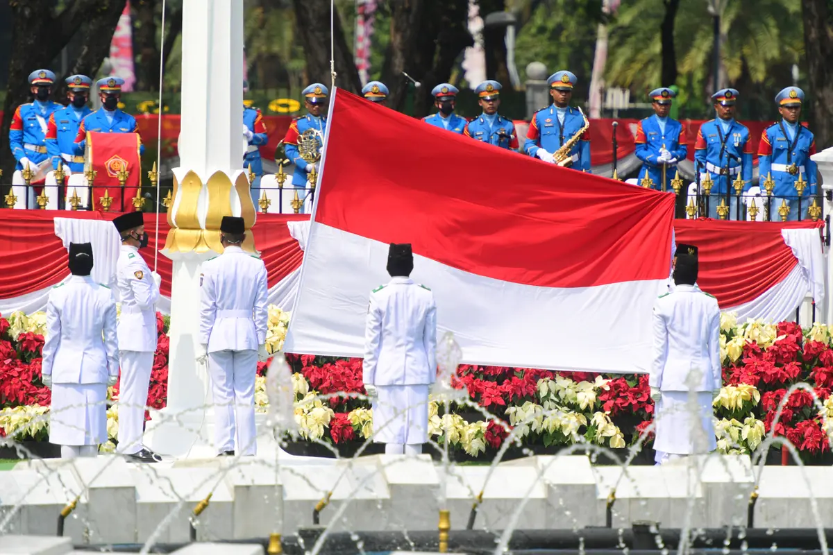 Momen Peringatan HUT ke-76 RI di Istana Merdeka