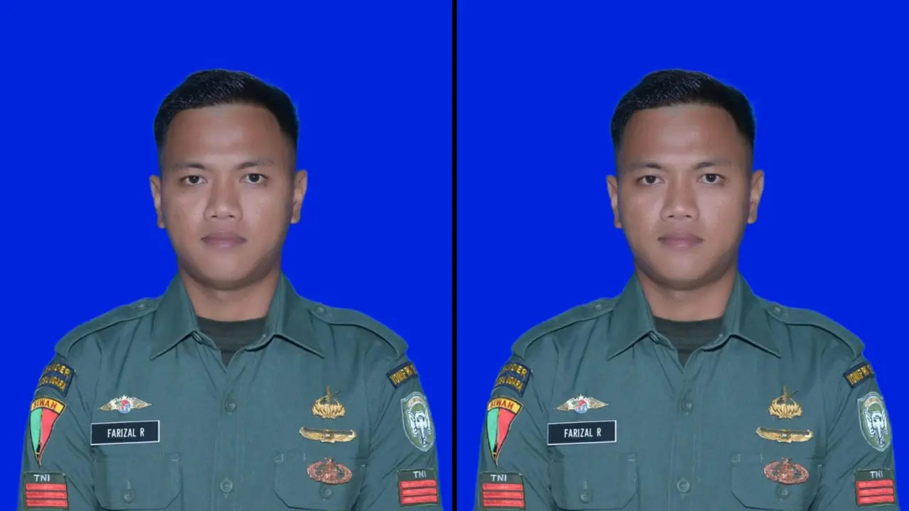 Anggota TNI Praka Farizal Rhomadhon gugur dalam serangan Israel di Lebanon. (Istimewa)