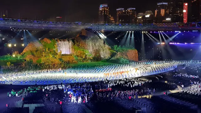Parade kostum defile di pembukaan Asian Games 2018