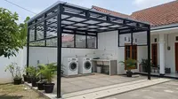 7 Model Kanopi Anti Lembap yang Cocok untuk Laundry Rumah Minimalis, Desainnya Tahan Cuaca