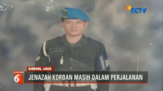 Jenazah Perwira Korban Kebakaran Dibawa ke Bandung