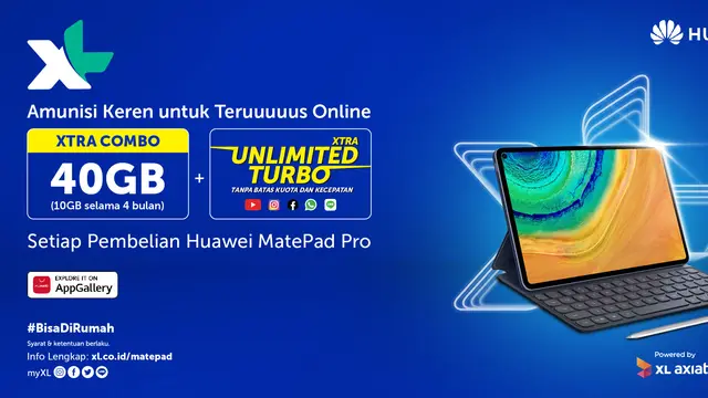 Paket bundling MatePad Pro dan XL Axiata
