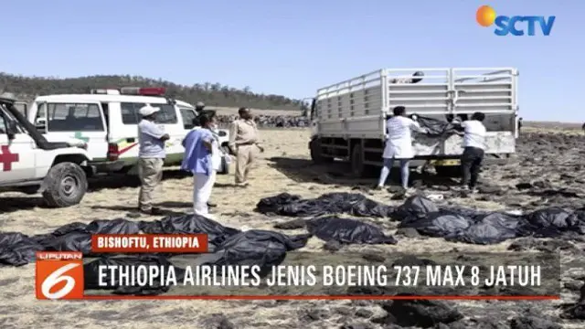 Pesawat jatuh setelah lepas landas dari Bandara Internasional Bole, Ibu Kota Addis Ababa, pukul 08.38 waktu setempat.