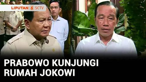  Momen Prabowo Bertamu ke Rumah Jokowi Sebelum Hadiri Kongres PSI
