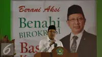 Menteri Agama, Lukman Hakim Saifudin membuka acara Penandatanganan komitmen berintegritas, Jakarta, Senin (15/6/2015). Acara yang di ikuti Pejabat eselon I dan II kementrian agama tersebut guna mengantisipasi korupsi . (Liputan6.com/Johan Tallo)