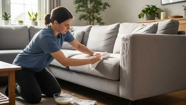 Pembersihan Sofa Tanpa Mesin