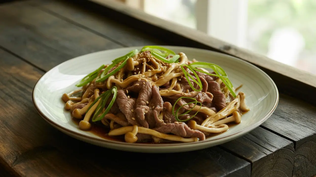 Resep Beef Enoki Saus Tiram