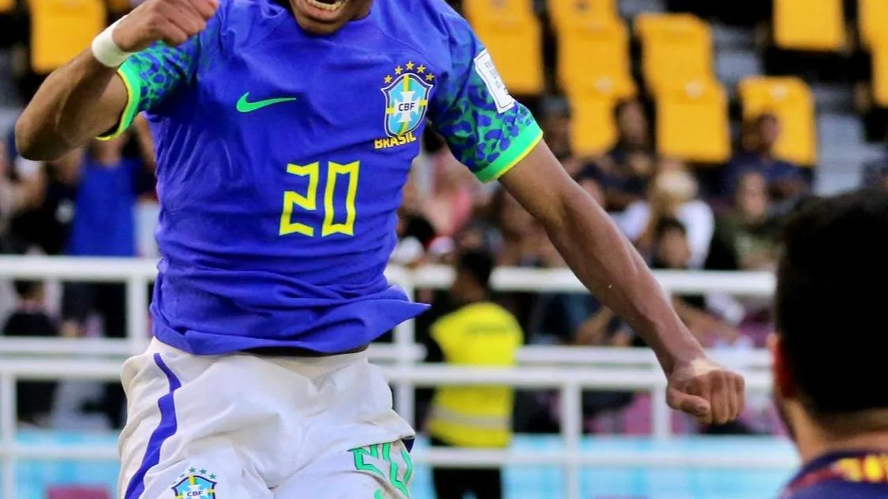 FOTO:  Libas Ekuador 1-3, Brasil Jadi Tim yang Pertama Lolos ke Babak Perempat Final Piala Dunia U-17 2023