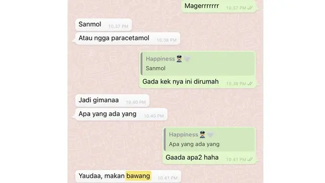 6 Chat Balasan Cowok saat Tahu Pacarnya Sakit Ini Bikin Elus Dada